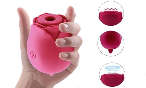 7 Speed G-spot&Clitoral Licking Sucking Rose Vibrator